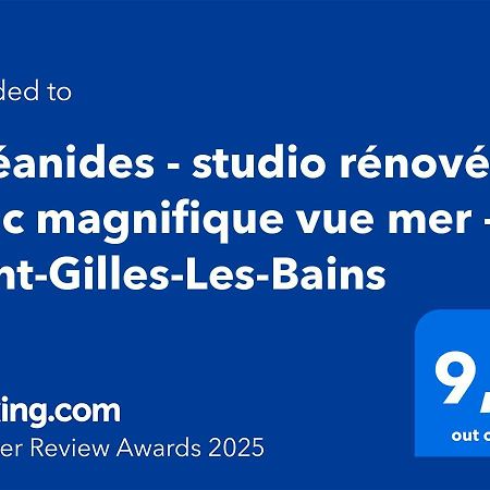 Océanides - studio rénové avec magnifique vue mer - Saint-Gilles-Les-Bains Exterior foto